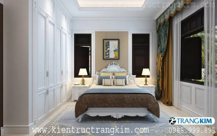 Nội thất phòng nghỉ 1 – V1 của nhà nghỉ 5 tầng