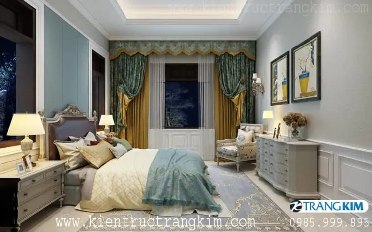 Nội thất phòng nghỉ 1 – V2 của nhà nghỉ 5 tầng