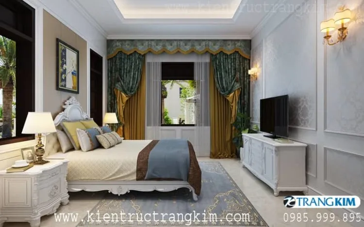 Nội thất phòng nghỉ 1 – V3 của nhà nghỉ 5 tầng