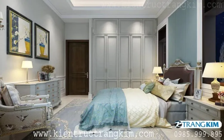 Nội thất phòng nghỉ 1 – V4 của nhà nghỉ 5 tầng