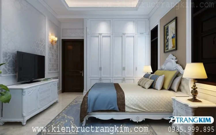 Nội thất phòng nghỉ 1 – V5 của nhà nghỉ 5 tầng