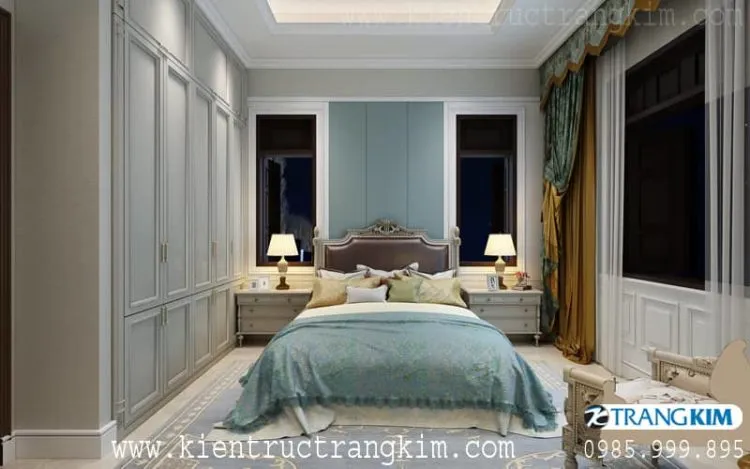 Nội thất phòng nghỉ 1 – V6 của nhà nghỉ 5 tầng