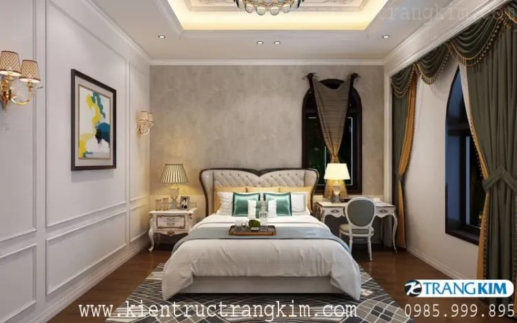 Nội thất phòng nghỉ 2 – V1 của nhà nghỉ 5 tầng