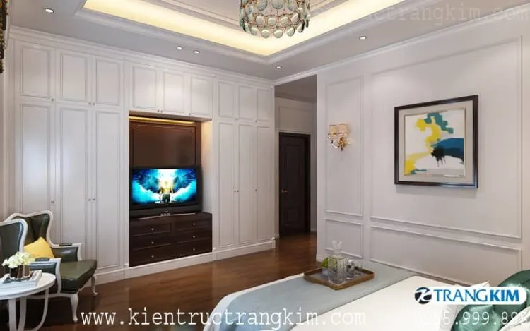 Nội thất phòng nghỉ 2 – V3 của nhà nghỉ 5 tầng