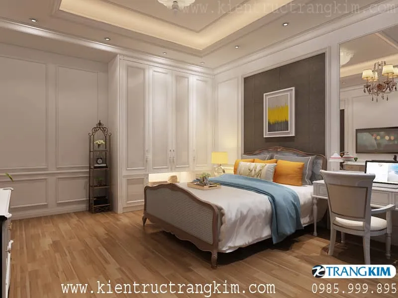 Nội thất phòng nghỉ 3 – V4 của nhà nghỉ 5 tầng