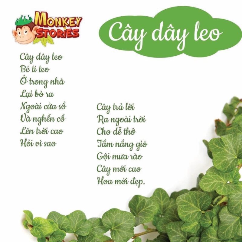 Tuyển Tập Thơ Nhà Trẻ 24-36 Tháng Chủ Đề Thực Vật: Khơi Gợi Tình Yêu Thiên Nhiên Cho Bé