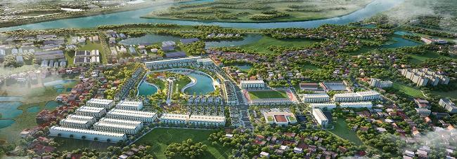 Hình ảnh bể bơi ngoài trời trên tầng thượng chung cư Phú Thịnh Green Park với tầm nhìn thành phố.