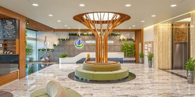 Sơ đồ mặt bằng tầng điển hình của dự án chung cư Phú Thịnh Green Park với 16 căn hộ.