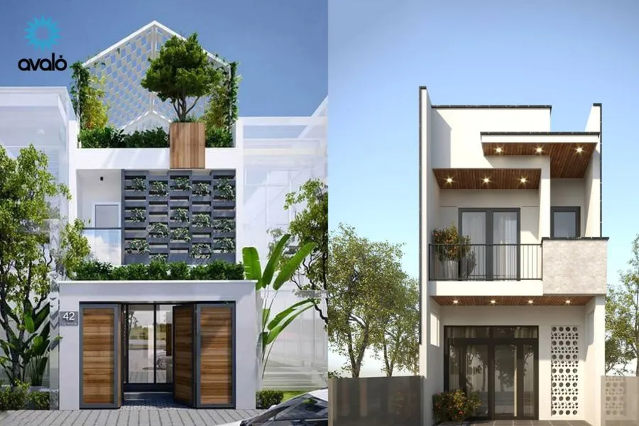 Nhà ống mặt tiền 3m cực đẹp thiết kế 5 tầng