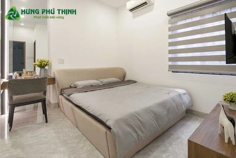 Phòng ngủ 2 nhà 2 tầng 50m2 3 phòng ngủ