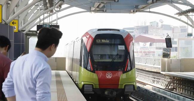 Hình ảnh thực tế tiến độ thi công đoạn trên cao của dự án metro Hà Nội tuyến Nhổn - Ga Hà Nội