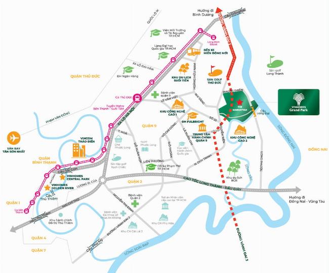 Bản đồ vị trí đắc địa của dự án bệnh viện đa khoa Thanh Xuân, thể hiện rõ sự kết nối với các tuyến đường giao thông huyết mạch và khu dân cư sầm uất.