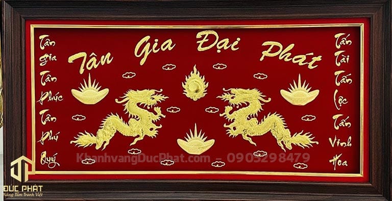 Khánh vàng chúc mừng Tân Gia Đại Phát do Đức Phát chế tác