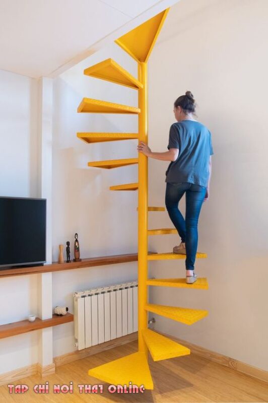 Các kiểu cầu thang tiết kiệm diện tích cho nhà ống