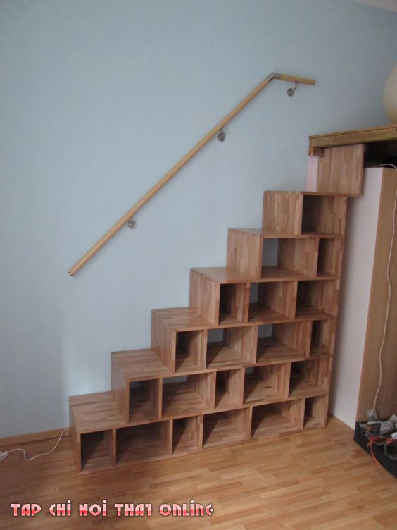 Cầu thang tiết kiệm diện tích cho nhà ống
