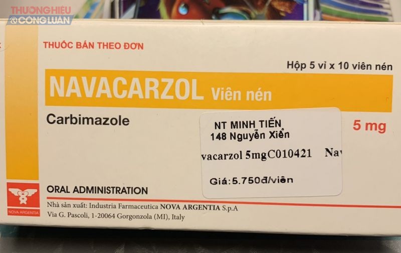 Thuốc Navacarzol tại Nhà thuốc Minh Tiến Nguyễn Xiển bị phản ánh bán giá cao